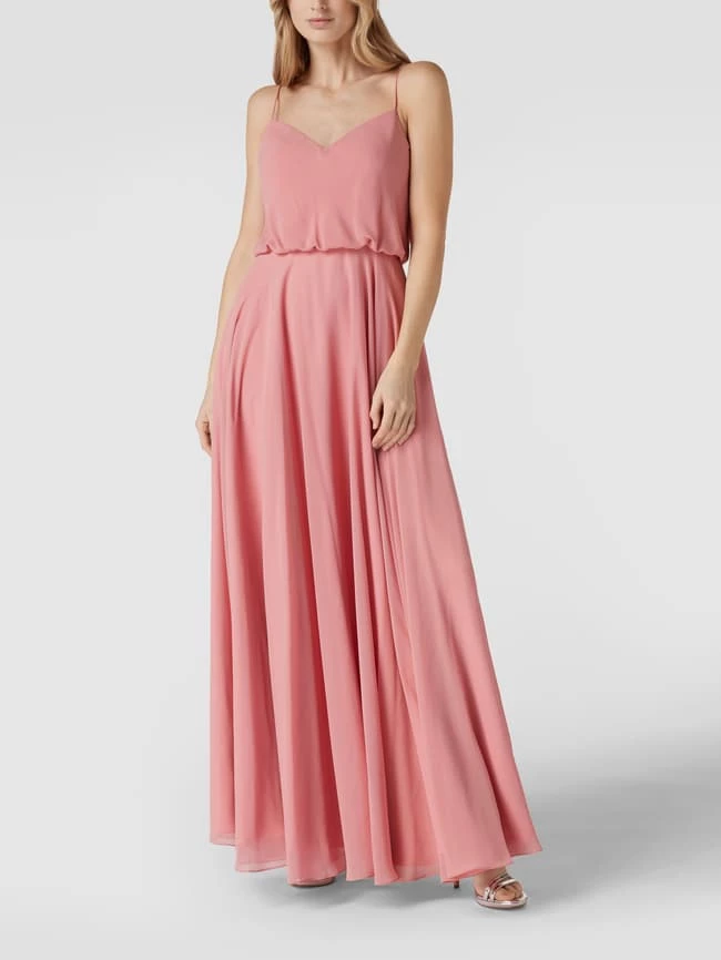 Laona Abendkleid Mit Spaghettiträgern - Rosé 1 Laona Abendkleid Mit Spaghettiträgern - Rosé