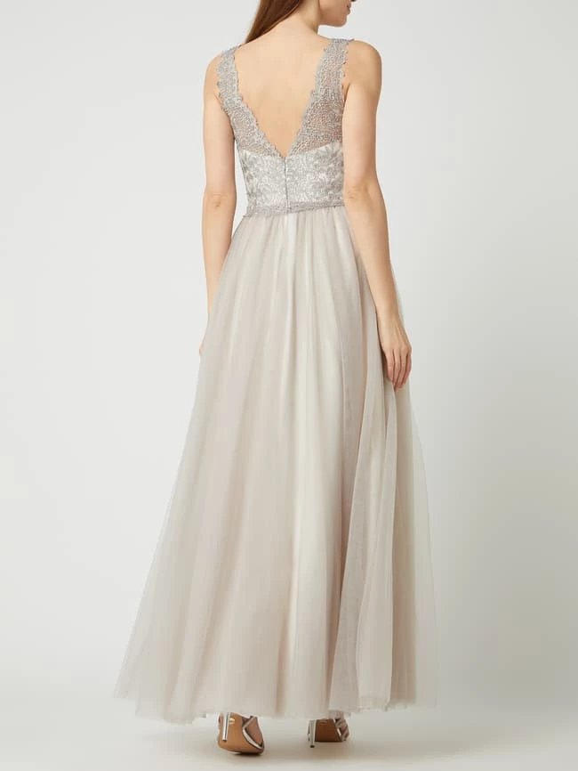 Mascara Abendkleid Aus Tüll - Sand 5 Mascara Abendkleid Aus Tüll - Sand – Bild 5