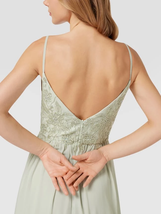 Laona Abendkleid In Maxilänge Mit Strasssteinbesatz - Mint 3 Laona Abendkleid In Maxilänge Mit Strasssteinbesatz - Mint – Bild 3
