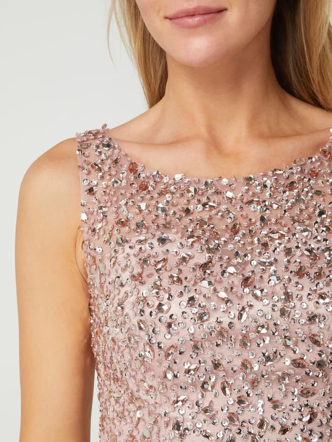 Mascara Abendkleid Mit Ziersteinen Und Pailletten - Rosé 3 Mascara Abendkleid Mit Ziersteinen Und Pailletten - Rosé – Bild 3