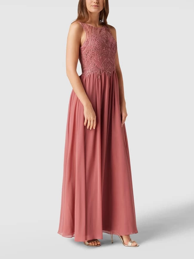 Laona Abendkleid Mit Floralem Muster - Rosé 1 Laona Abendkleid Mit Floralem Muster - Rosé