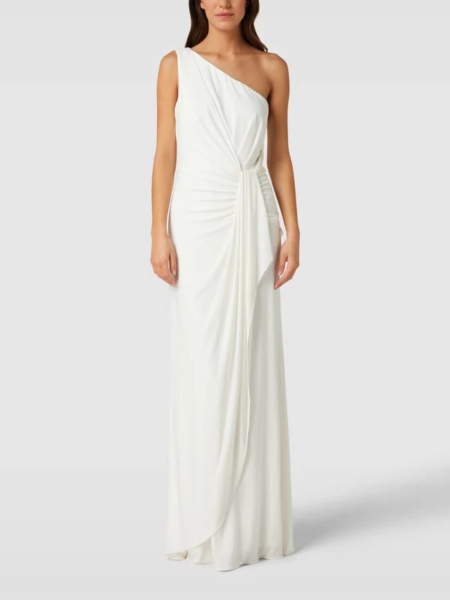 Adrianna Papell Abendkleid In Wickel-Optik - Offwhite 1 Adrianna Papell Abendkleid In Wickel-Optik - Offwhite