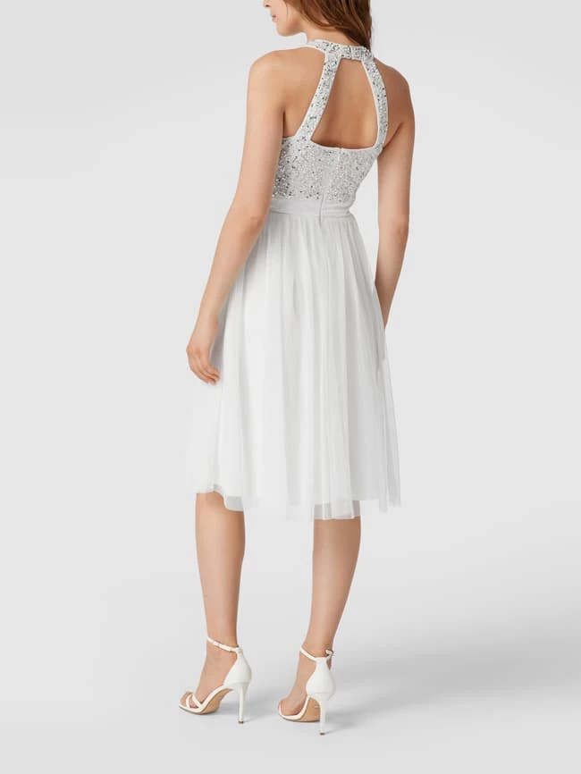LACE & BEADS Cocktailkleid Mit Paillettenbesatz - Weiß 5 LACE & BEADS Cocktailkleid Mit Paillettenbesatz - Weiß – Bild 5