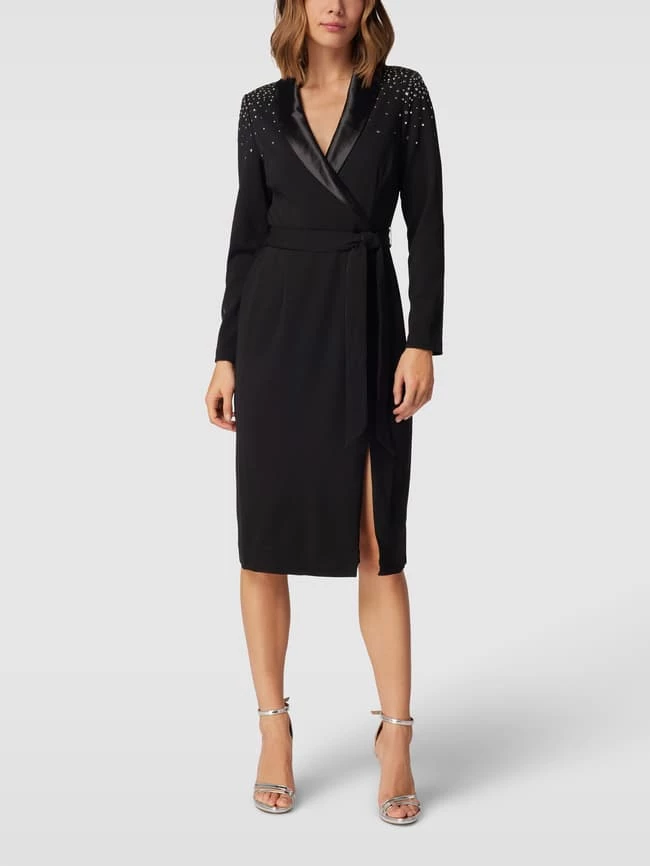 Adrianna Papell Cocktailkleid Mit Zierbesatz - Schwarz 1 Adrianna Papell Cocktailkleid Mit Zierbesatz - Schwarz