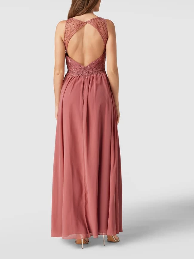 Laona Abendkleid Mit Floralem Muster - Rosé 5 Laona Abendkleid Mit Floralem Muster - Rosé – Bild 5