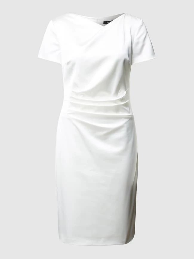 Swing Cocktailkleid Aus Satin - Offwhite 2 Swing Cocktailkleid Aus Satin - Offwhite – Bild 2