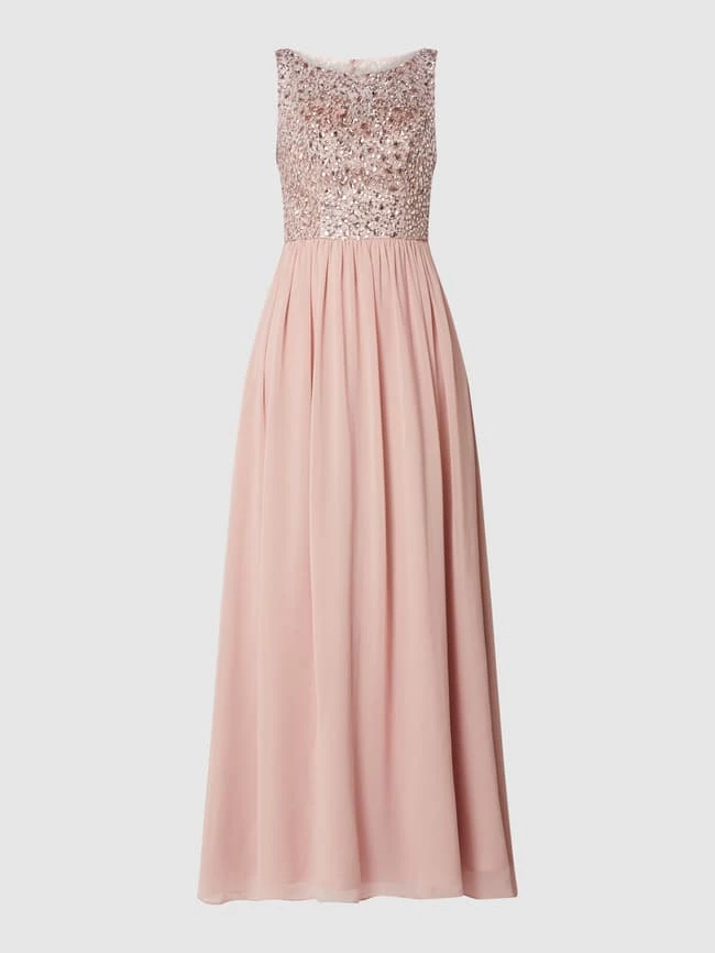 Mascara Abendkleid Mit Ziersteinen Und Pailletten - Rosé 2 Mascara Abendkleid Mit Ziersteinen Und Pailletten - Rosé – Bild 2