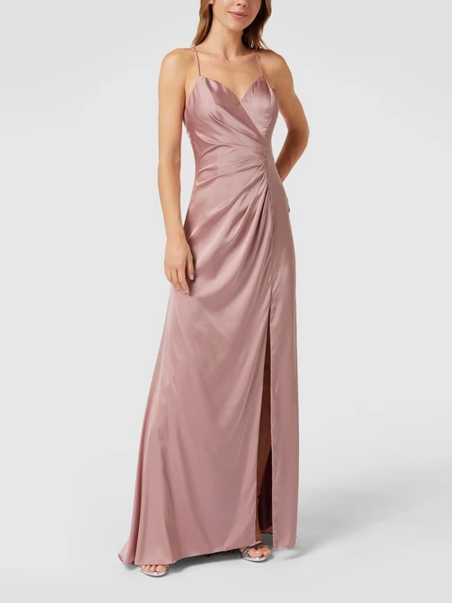 Unique Abendkleid Mit Stola - Rosé 1 Unique Abendkleid Mit Stola - Rosé