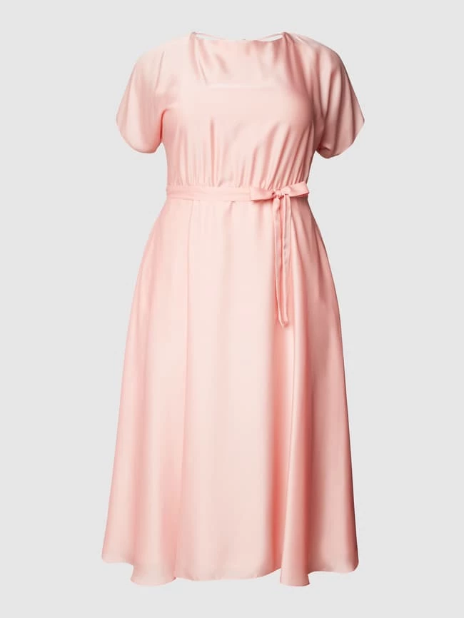Swing Curve Cocktailkleid Mit Taillenband - Rosé 2 Swing Curve Cocktailkleid Mit Taillenband - Rosé – Bild 2