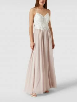 Laona Abendkleid Mit Floralen Stickereien Und Zierperlen - Offwhite