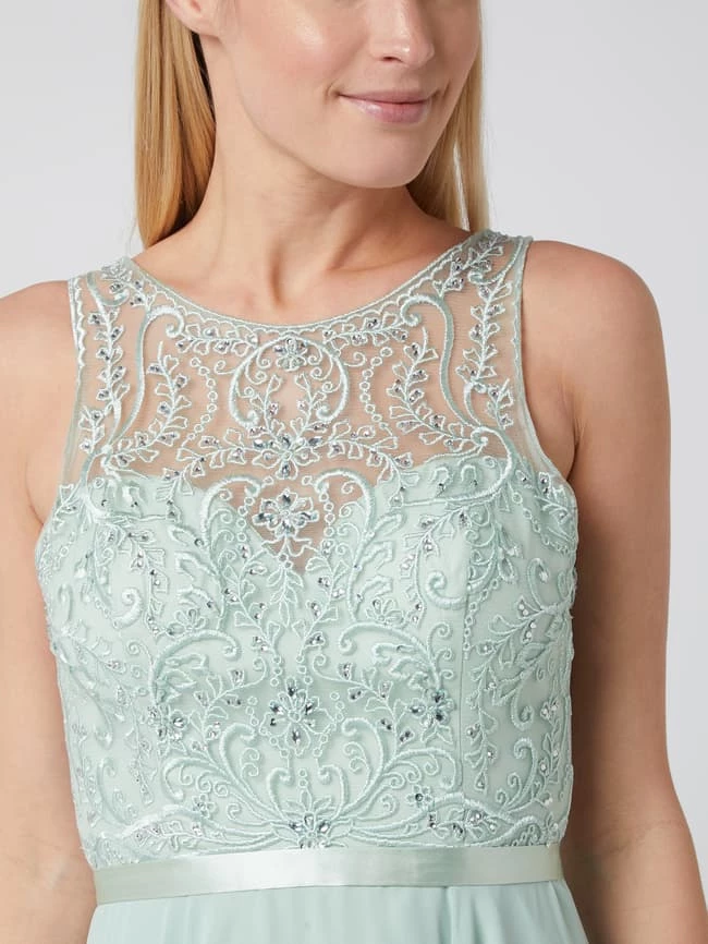 Luxuar Abendkleid Mit Zierbesatz - Hellgrün 3 Luxuar Abendkleid Mit Zierbesatz - Hellgrün – Bild 3
