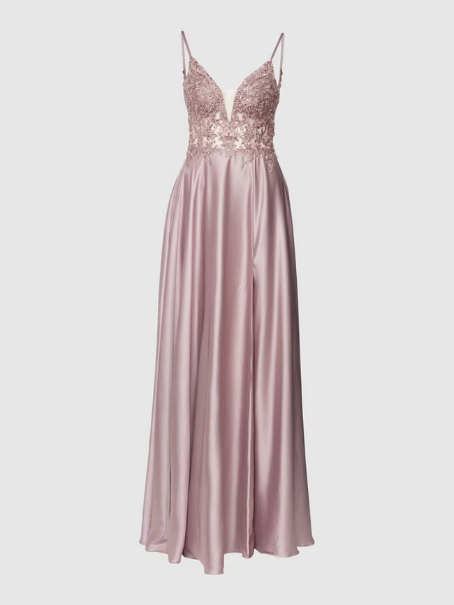 Luxuar Abendkleid Mit Ziersteinbesatz - Mauve 2 Luxuar Abendkleid Mit Ziersteinbesatz - Mauve – Bild 2