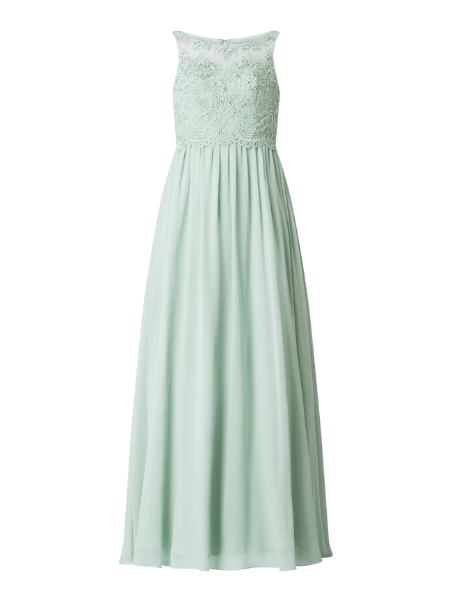 Laona Abendkleid Mit Zierborten - Mint 2 Laona Abendkleid Mit Zierborten - Mint – Bild 2