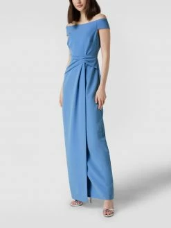 Lauren Ralph Lauren Abendkleid Mit Drapierung - Rauchblau