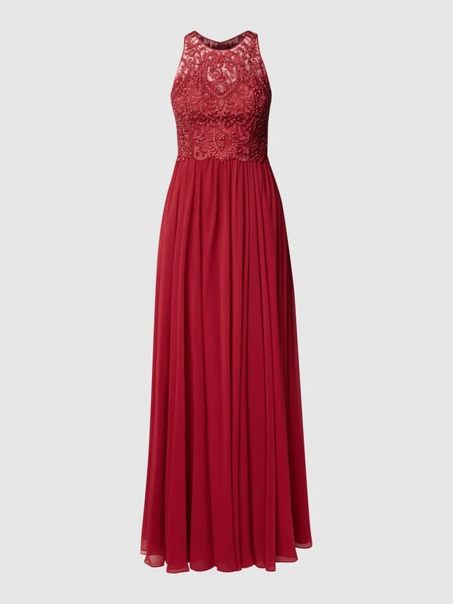 Laona Abendkleid Mit Strassteinen - Kirschrot 2 Laona Abendkleid Mit Strassteinen - Kirschrot – Bild 2