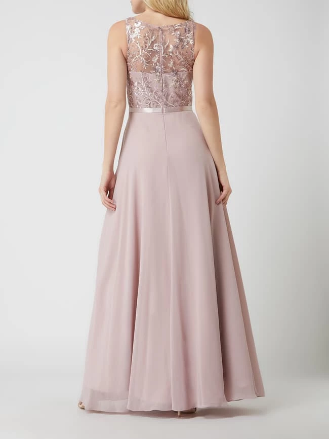 Luxuar Abendkleid Mit Pailletten - Mauve 4 Luxuar Abendkleid Mit Pailletten - Mauve – Bild 4
