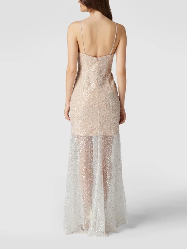 Unique Abendkleid Mit Stola - Offwhite 5 Unique Abendkleid Mit Stola - Offwhite – Bild 5