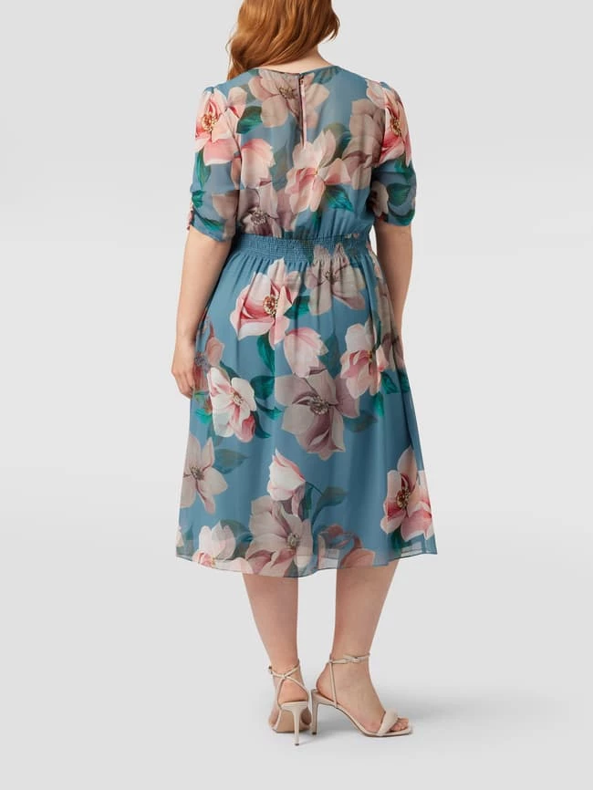 Swing Curve Cocktailkleid Mit Floralem Muster - Bleu 5 Swing Curve Cocktailkleid Mit Floralem Muster - Bleu – Bild 5