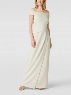 Lauren Ralph Lauren Abendkleid Mit U-Boot-Ausschnitt Modell 'SARAN' - Ecru