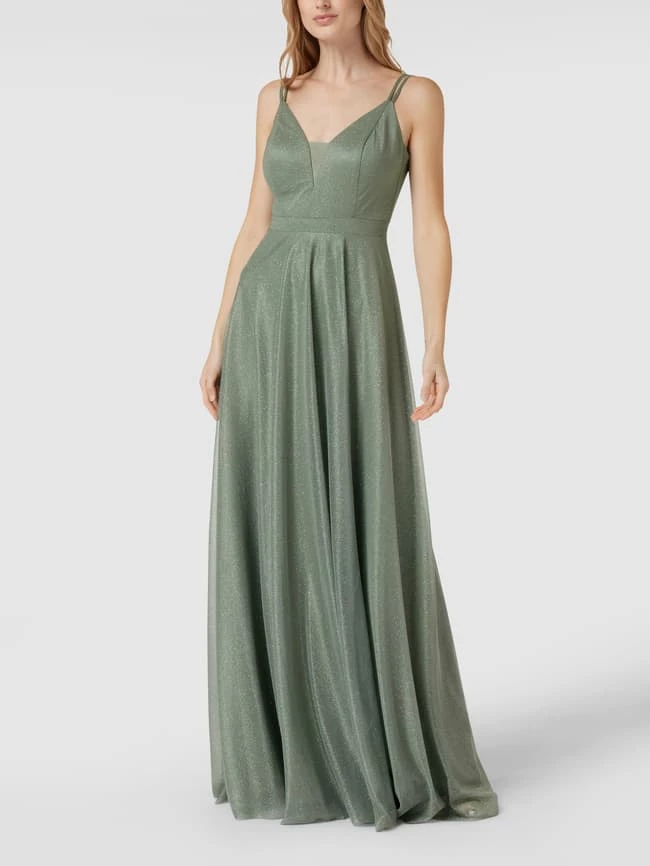 TROYDEN COLLECTION Abendkleid Mit Effektgarn - Mint 1 TROYDEN COLLECTION Abendkleid Mit Effektgarn - Mint