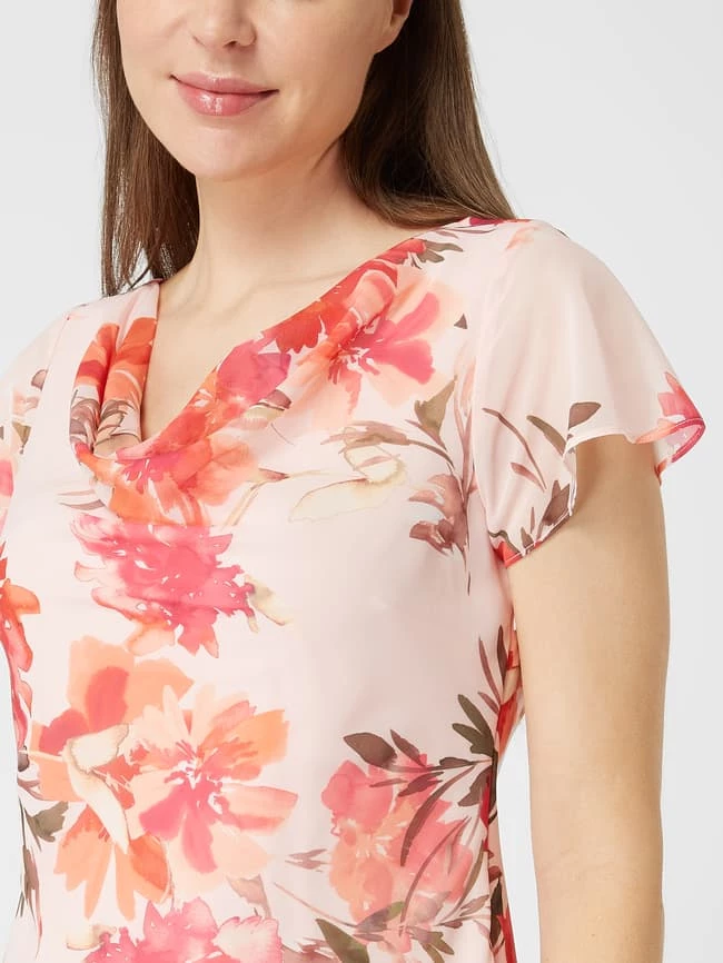 Christian Berg Cocktail Cocktailkleid Aus Chiffon Mit Floralem Muster - Apricot 3 Christian Berg Cocktail Cocktailkleid Aus Chiffon Mit Floralem Muster - Apricot – Bild 3