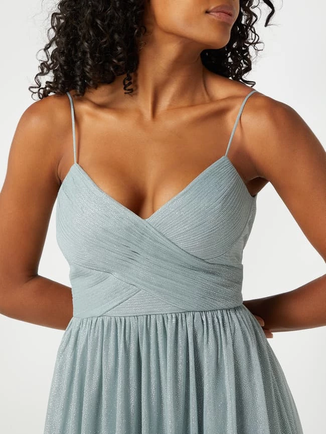 Jake*s Cocktail Abendkleid Mit Glitter-Effekt - Schilf 3 Jake*s Cocktail Abendkleid Mit Glitter-Effekt - Schilf – Bild 3