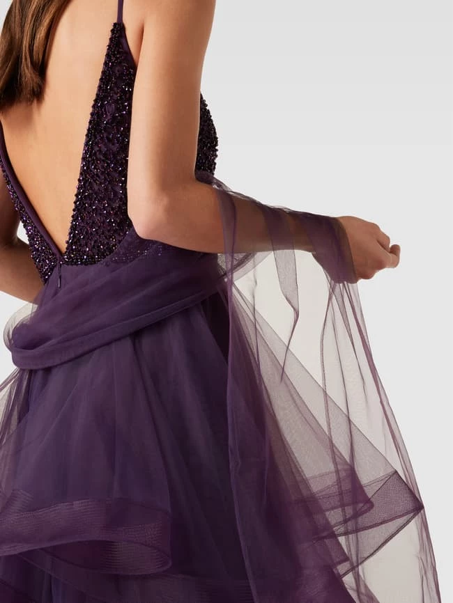 Mascara Abendkleid Mit Ziersteinbesatz - Purple 3 Mascara Abendkleid Mit Ziersteinbesatz - Purple – Bild 3