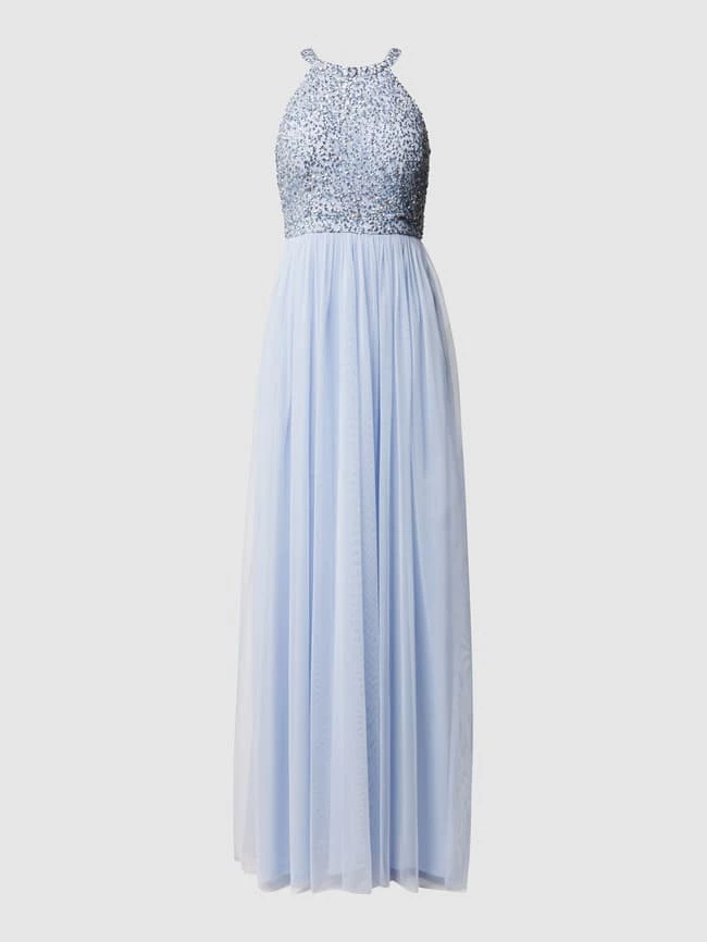 Jake*s Cocktail Abendkleid Mit Paillettenbesatz - Hellblau 2 Jake*s Cocktail Abendkleid Mit Paillettenbesatz - Hellblau – Bild 2