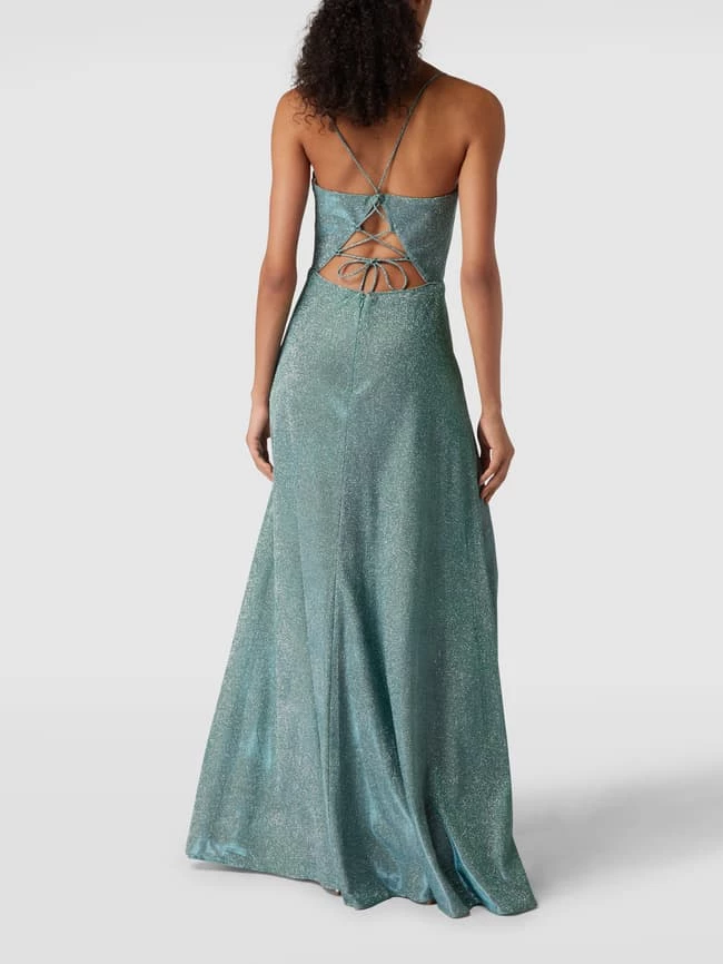 Luxuar Abendkleid Mit Effektgarn - Grün 5 Luxuar Abendkleid Mit Effektgarn - Grün – Bild 5