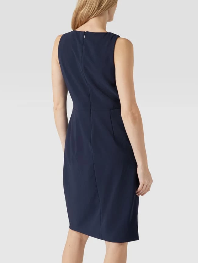 Lauren Ralph Lauren Knielanges Cocktailkleid Mit V-Ausschnitt - Marineblau 5 Lauren Ralph Lauren Knielanges Cocktailkleid Mit V-Ausschnitt - Marineblau – Bild 5