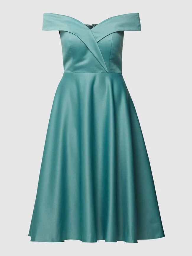 TROYDEN COLLECTION Cocktailkleid Im Off-Shoulder-Design - Mint 2 TROYDEN COLLECTION Cocktailkleid Im Off-Shoulder-Design - Mint – Bild 2