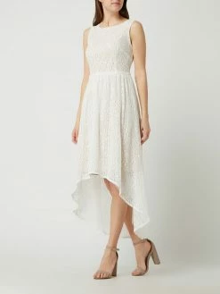 Apart Glamour Cocktailkleid Aus Floraler Spitze - Offwhite