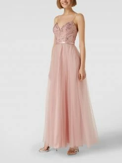 Laona Abendkleid Mit Zierbesatz - Altrosa