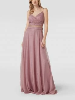 Jake*s-shop 54 TROYDEN COLLECTION Abendkleid Mit Semitransparentem Einsatz - Mauve