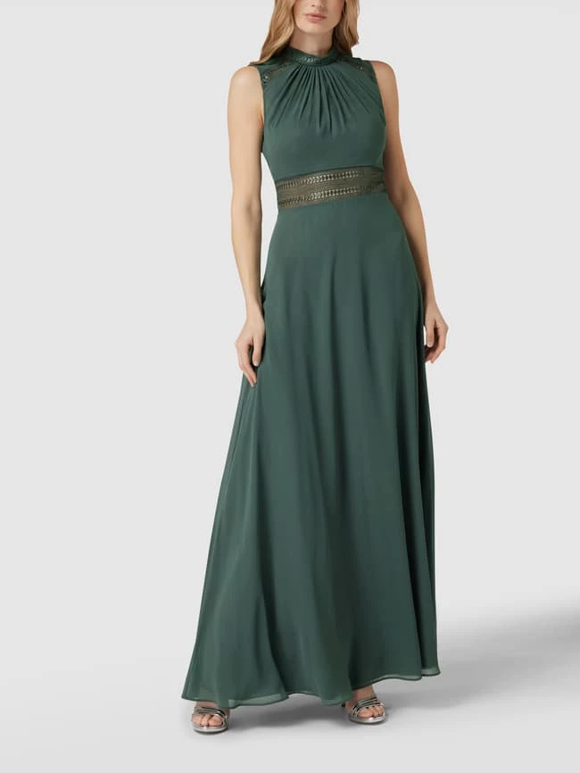 V.M. Abendkleid Mit Häkelspitze - Grün 4 V.M. Abendkleid Mit Häkelspitze - Grün – Bild 4