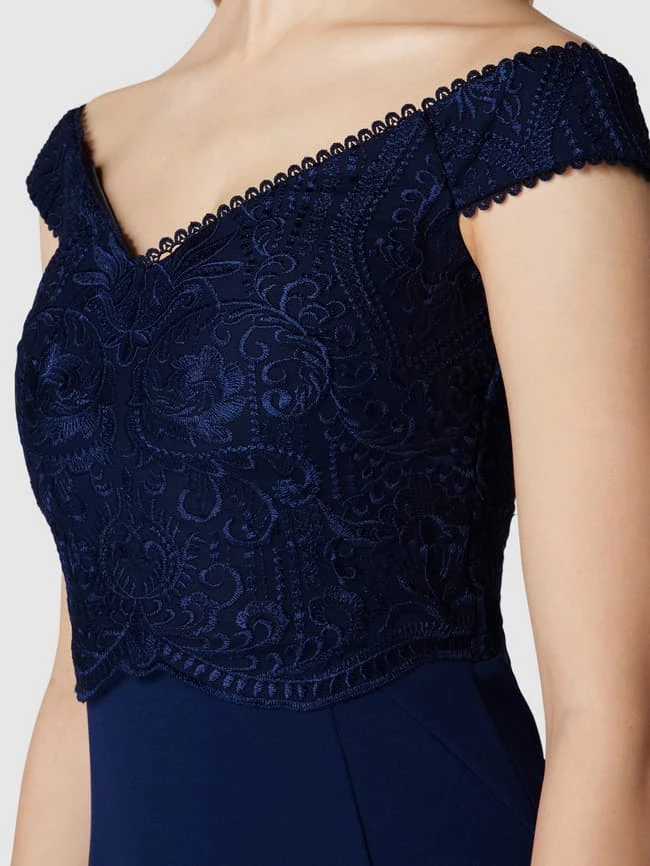 Lipsy Abendkleid Mit Tiefem Gehschlitz - Marineblau 3 Lipsy Abendkleid Mit Tiefem Gehschlitz - Marineblau – Bild 3