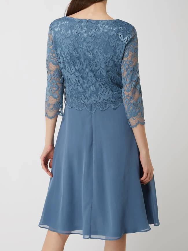 Vera Mont Cocktailkleid Aus Spitze Und Chiffon - Rauchblau 5 Vera Mont Cocktailkleid Aus Spitze Und Chiffon - Rauchblau – Bild 5