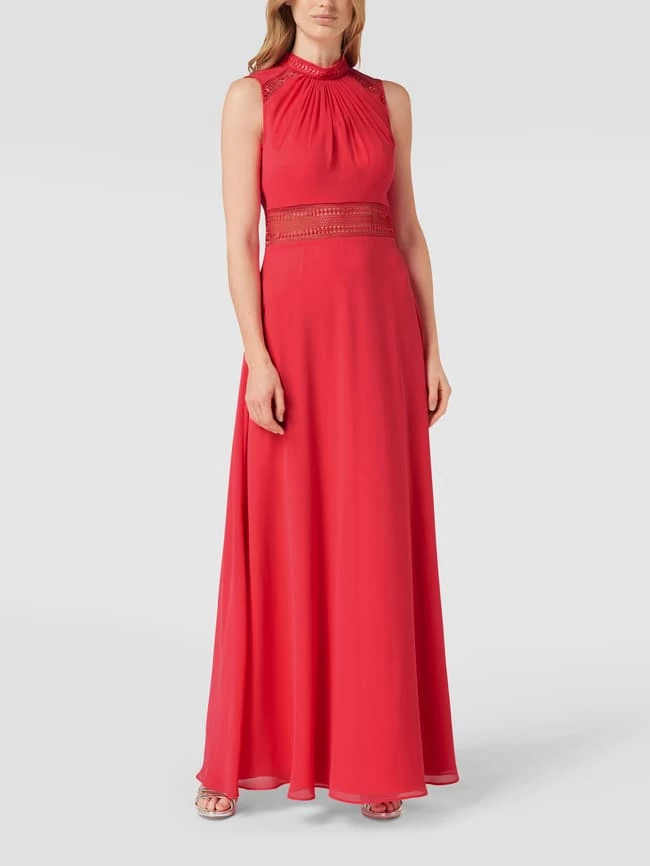 V.M. Abendkleid Mit Häkelspitze - Koralle 4 V.M. Abendkleid Mit Häkelspitze - Koralle – Bild 4