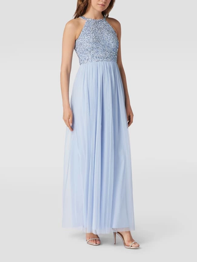 Jake*s Cocktail Abendkleid Mit Paillettenbesatz - Hellblau 1 Jake*s Cocktail Abendkleid Mit Paillettenbesatz - Hellblau