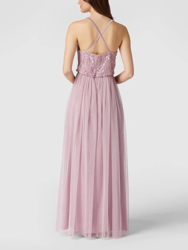 Jake*s Cocktail Abendkleid Mit Zierbesatz - Mauve Meliert 5 Jake*s Cocktail Abendkleid Mit Zierbesatz - Mauve Meliert – Bild 5
