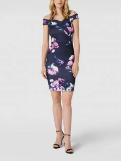 Lipsy Cocktailkleid Mit Gehschlitz - Marineblau