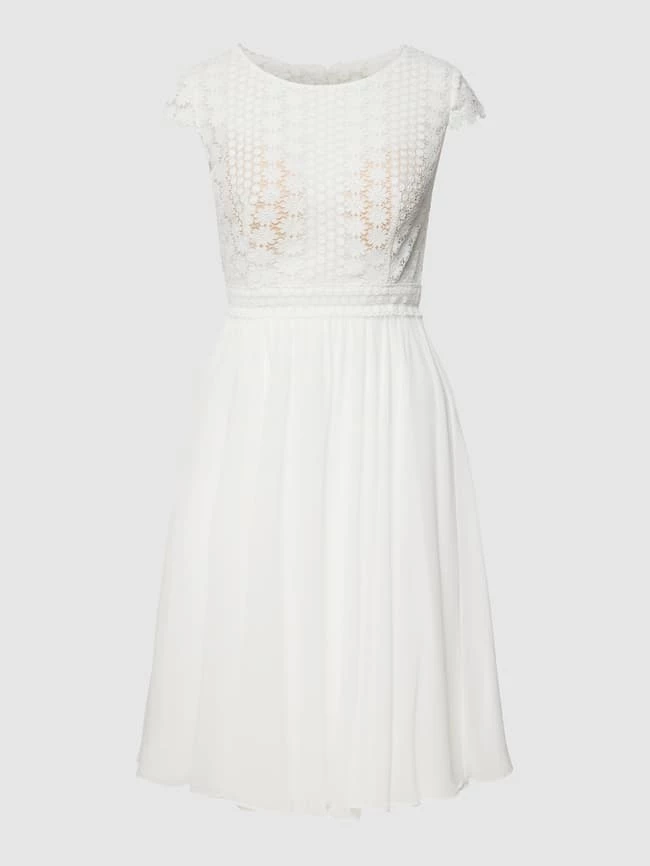 Luxuar Cocktailkleid Mit Floraler Spitze - Ecru 2 Luxuar Cocktailkleid Mit Floraler Spitze - Ecru – Bild 2