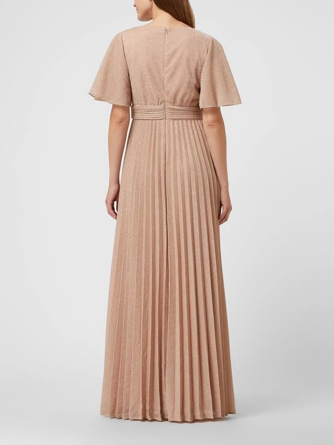 Christian Berg Cocktail Abendkleid Aus Chiffon - Altrosa Meliert 4 Christian Berg Cocktail Abendkleid Aus Chiffon - Altrosa Meliert – Bild 4