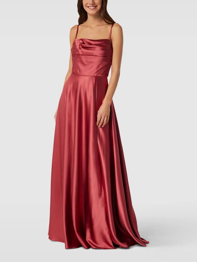 Laona Abendkleid In Wickel-Optik - Rostrot 1 Laona Abendkleid In Wickel-Optik - Rostrot