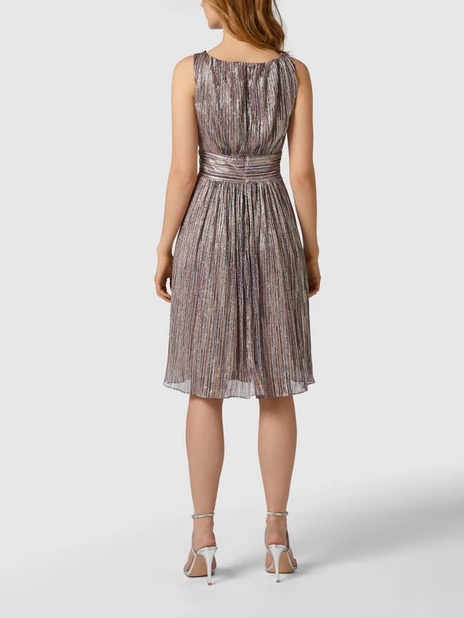 Swing Cocktailkleid Mit Effektgarn - Silber 5 Swing Cocktailkleid Mit Effektgarn - Silber – Bild 5