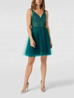 Laona Cocktailkleid Mit Tüll Und Herz-Ausschnitt - Grün