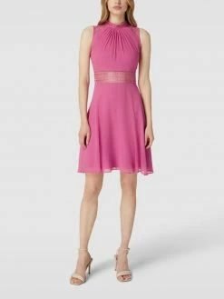 V.M. Cocktailkleid Mit Strukturmuster - Pink