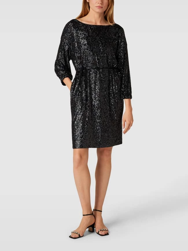 S.Oliver BLACK LABEL Minikleid Mit Paillettenbesatz - Schwarz 1 S.Oliver BLACK LABEL Minikleid Mit Paillettenbesatz - Schwarz