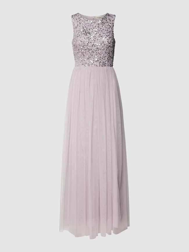 LACE & BEADS Abendkleid Mit Paillettenbesatz - Flieder 2 LACE & BEADS Abendkleid Mit Paillettenbesatz - Flieder – Bild 2