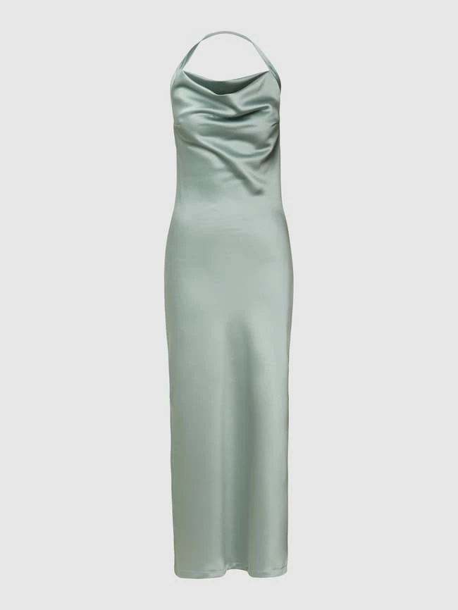 Paradi Abendkleid Mit Wasserfall-Ausschnitt - Schilf 2 Paradi Abendkleid Mit Wasserfall-Ausschnitt - Schilf – Bild 2